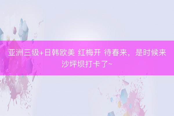 亚洲三级+日韩欧美 红梅开 待春来，是时候来沙坪坝打卡了~