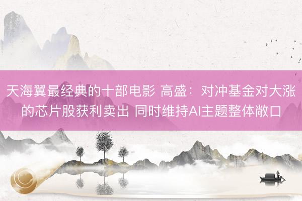 天海翼最经典的十部电影 高盛：对冲基金对大涨的芯片股获利卖出 同时维持AI主题整体敞口