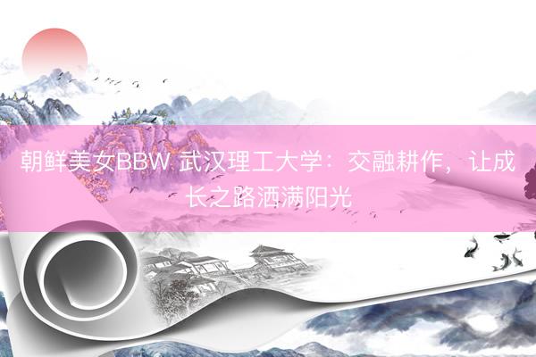 朝鲜美女BBW 武汉理工大学:交融耕作,让成长之路洒满阳光