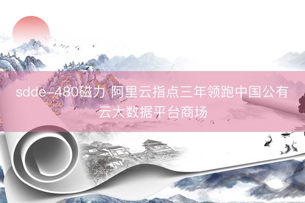 sdde-480磁力 阿里云指点三年领跑中国公有云大数据平台商场